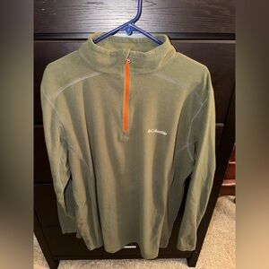 Columbia Men's Olive Quarter-Zip Fleece Jacket